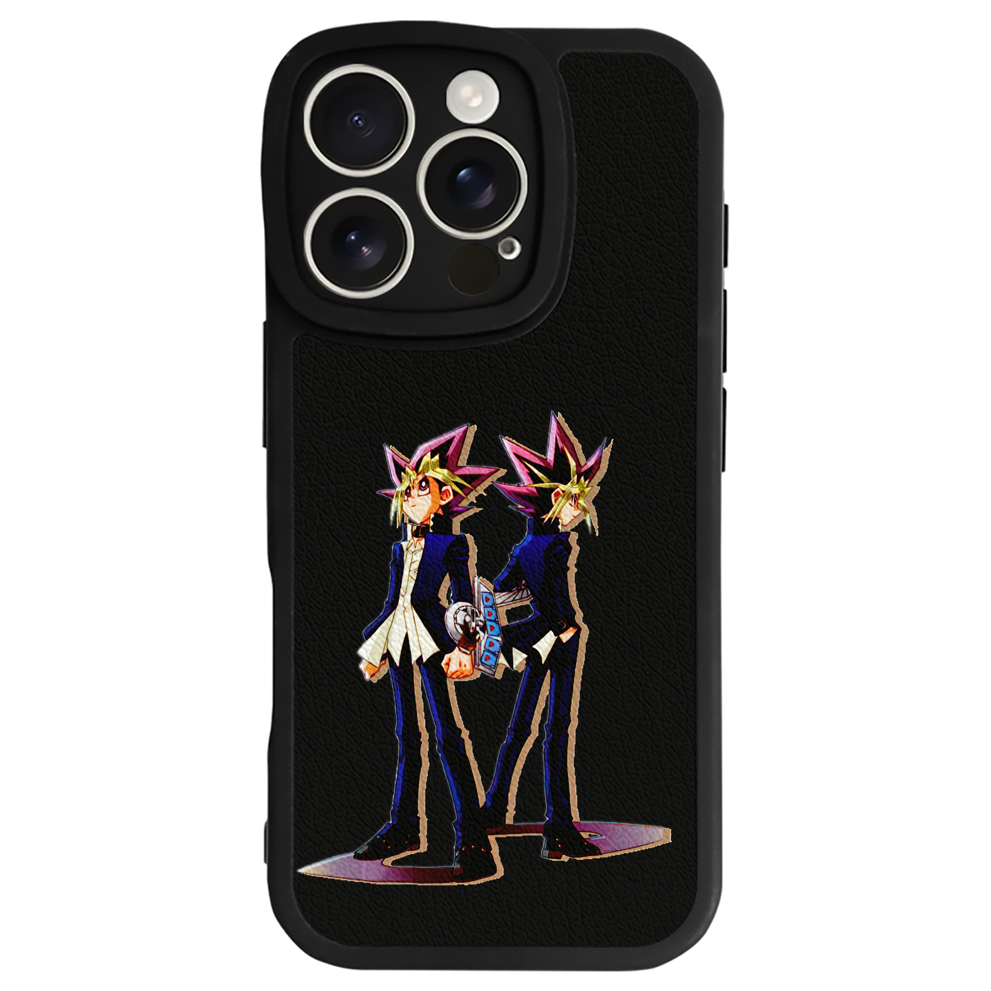 遊☆戯☆王 Yu-Gi-Oh! 【iPhone 16シリーズ対応】シリコンスマホケース（レザー調） 材質：シリコン